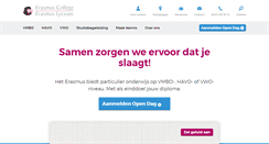 Desktop Screenshot of erasmuscollege.com