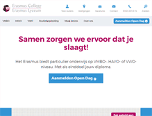 Tablet Screenshot of erasmuscollege.com